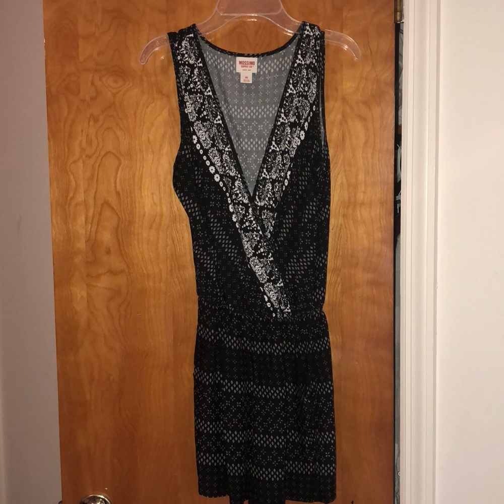 Black and white romper